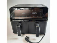 Tristar Horkovzdušná fritéza s dvojitým košem | FR-9026 | Výkon 2700 W | Objem 8 l | Černá