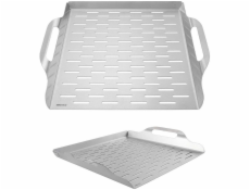 KingHoff OCELOVÝ PODNOS 37x31cm NA GRIL KH-1917