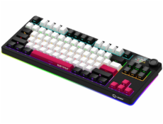 Lorgar KBP70TKLW, Bezdrátová mechanická herní klávesnice TKL Pro, černá/červená, EN rozložení