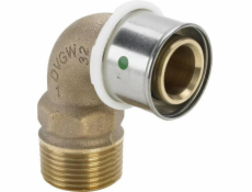 Viega Přechodová armatura 25 x 1 bronz / lesklá Trubková spojka