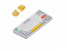 Nuphy - Halo75 v2 Bezdrátová mechanická klávesnice - Ionic Bezdrátová mechanická klávesnice Bílá Citrón