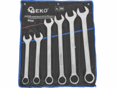 Geko Kombinované klíče Satin 34-50 mm, 6dílné, CRV/látkové balení/ (3)