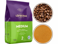 Lofbergs kávová zrna Lofbergs kávová zrna střední pražení 1 kg Arabica 100%