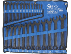 Geko Kombinované klíče CRV - černé 6-32 mm 25 ks (4)