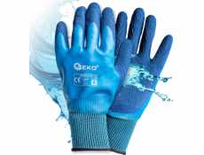 Geko Pracovní rukavice Voděodolné vel. 8 /polyester – latex/ (12/120)