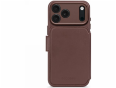 Elmarc Odnímatelná kožená peněženka Decoded - ochranné pouzdro z kůže kompatibilní s MagSafe pro iPhone 17 Pro Max (čokoládovo hnědá)