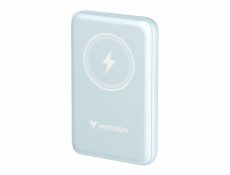 Verbatim Powerbanka Charge  n  Go Magnetic Wireless se stojánkem 10000mAh USB-C PD 3.0 modrá
