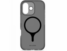 Elmarc Průhledný zadní kryt Decoded DropTec - ochranný kryt kompatibilní s MagSafe pro iPhone 17 (matně černá)