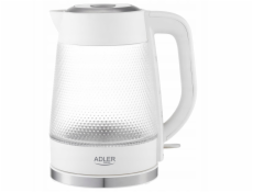 Adler Skleněná rychlovarná konvice | Objem 1,8 l | LED podsvícení