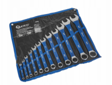 Geko Leštěné očkoploché klíče s protiskluzovou gumovou rukojetí 6-32 mm 12 ks CRV (4)