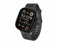 Decoded Silicone Ares O Band - silikonový řemínek pro Apple Watch 44/46/49 mm (černý)