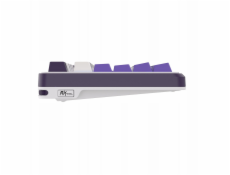 Royal Kludge Herní klávesnice RK-S98 Blackberry Mousse s hnědými spínači