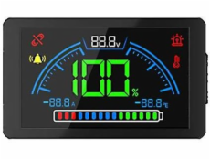 Volt Monitor výkonu LiFePO4 LCD MPA100 baterie
