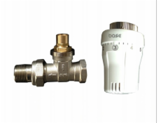 Basic Omezovač teploty zpátečky Termostatická hlavice RTL + přímý termostatický ventil s půlšroubem 1/2x3/4 GZ