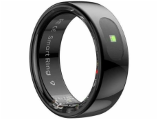 Powerton Smart RING PRO černý, měření stresu, tepová frekvence, monitorování spánku, velikost 7,