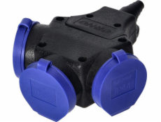 Orno Voděodolný rozbočovač 3x2P+Z, 16A, IP44 OR-AE-13209(GS) schuko