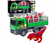 LeanToys Nákladní vůz s figurkou pro přepravu dinosaurů