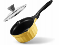 Mellow Yellow BUYDEEM Smaltovaný hrnec se skleněnou poklicí 1,8 l, model CP141, barva