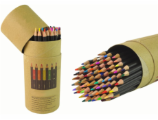 Lean Sada pastelek v tubě s ořezávátkem a gumou 74 kusů.