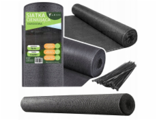 Lean Stínící síť na plot, maskovací plot, šedá 1,5 m 25 m 70 g/m2