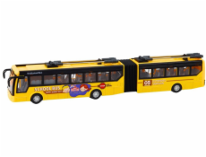 LeanToys RC kloubový školní autobus na dálkové ovládání, trolejbus 1:32 žlutý