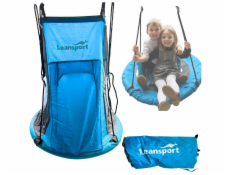 Lean Sport Houpací stan na houpačku Čapí hnízdo modrý 90-100 cm