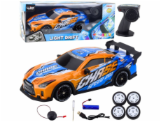 LeanToys DÁLKOVĚ OVLÁDANÉ AUTO DRIFT RC SVÍTÍCÍ KAROSERIE VÝMĚNNÁ KOLA DÁLKOVÉ OVLÁDÁNÍ 2,4 BATERIE