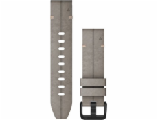 Garmin Poutko na zápěstí QuickFit 20 Suede (hliněná/černá přezka) (010-12876-00)