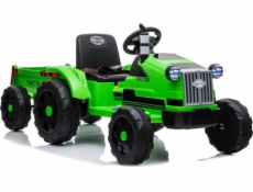 Lean Cars Bateriový traktor s přívěsem CH9959 zelený