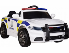 Lean Sport Car Bateriový policejní vůz bílý