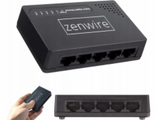 Zenwire 5portový gigabitový ethernetový switch, rozbočovač LAN, 1000 MB/s, SG1005