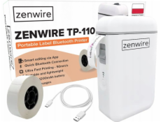 Zenwire Mini přenosná termální tiskárna pro Bluetooth USB-C samolepky TP-110