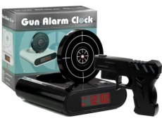 LeanToys laserová pistole se štítem, budík, hodinky, černá