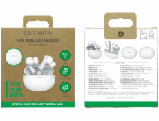 4smarts TWS Bluetooth sluchátka SkyBuds Pro ANC, bílá