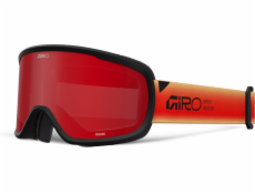 Giro Zimní brýle GIRO ROAM RED/BLACK FADED (OTG) (válcové) (jantarově šarlatové čočky 19-42% S2 + žluté 80-99% S0)