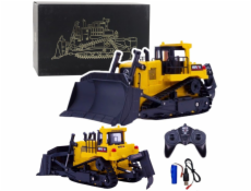 HUINA Kovový model buldozeru, rypadla 1:50 EDUKAMP