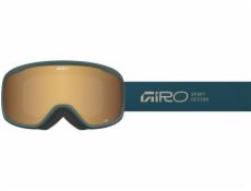 Giro Zimní brýle GIRO CRUZ FOREST GREEN STACKED (OTG) (válcové) (zrcadlové čočky AMBER GOLD 19-42% S2)