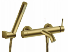 Ferro BCK77BG / CIRICULUS / SPRCHOVÁ BATERIE SE SPRCHOVOU SADOU, KARTÁČOVANÉ ZLATO