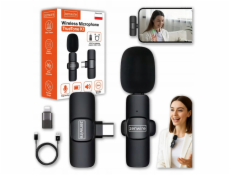 Zenwire Bezdrátový kondenzátorový mikrofon Mini Tie s konektorem USB-C pro telefon a počítač.
