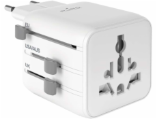 Puro Univerzální cestovní adaptér - bílý