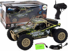 LeanToys Dálkově ovládané terénní auto R/C 1:24 hnědo-zelené