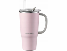 Mellow Yellow BUYDEEM Termohrnek s brčkem 700 ml, model DS57, barva růžová