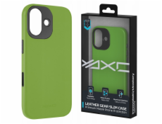 Yaxo Kožené pouzdro Gear Slim pro iPhone 17 v tropické zelené barvě