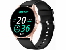 Gravity Chytré hodinky Smartwatch černá růžová GT2-2 PRO