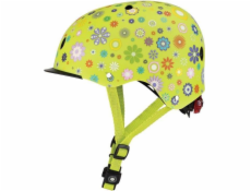 Globber Dětská helma Elite Lights 507-106 Lime Green-Flower Univerzální
