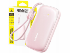 Baseus Powerbanka EnerFill FC21 Qpow 20000mAh 22,5W s displejem a kabelem v balení - růžová