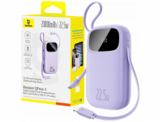 Baseus Powerbanka EnerFill FC21 Qpow 3 20000mAh 22,5W s digitálním displejem a kabelem v balení - fialová
