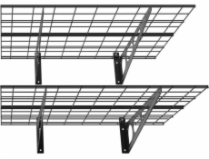 Ergosolid PG26B - Dvojitá kovová závěsná garážová police. Pevná až 90 kg na polici!