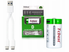 NoName Li-ion baterie D R20 4900 mAh Nabíjecí port USB-C Type-C Tcbest / Usb-d_r20