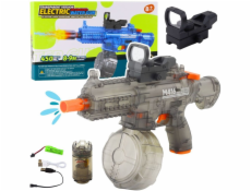 LeanToys Elektrická vodní pistole M416 s osvětlenými mířidly 450 ml 8-10 m